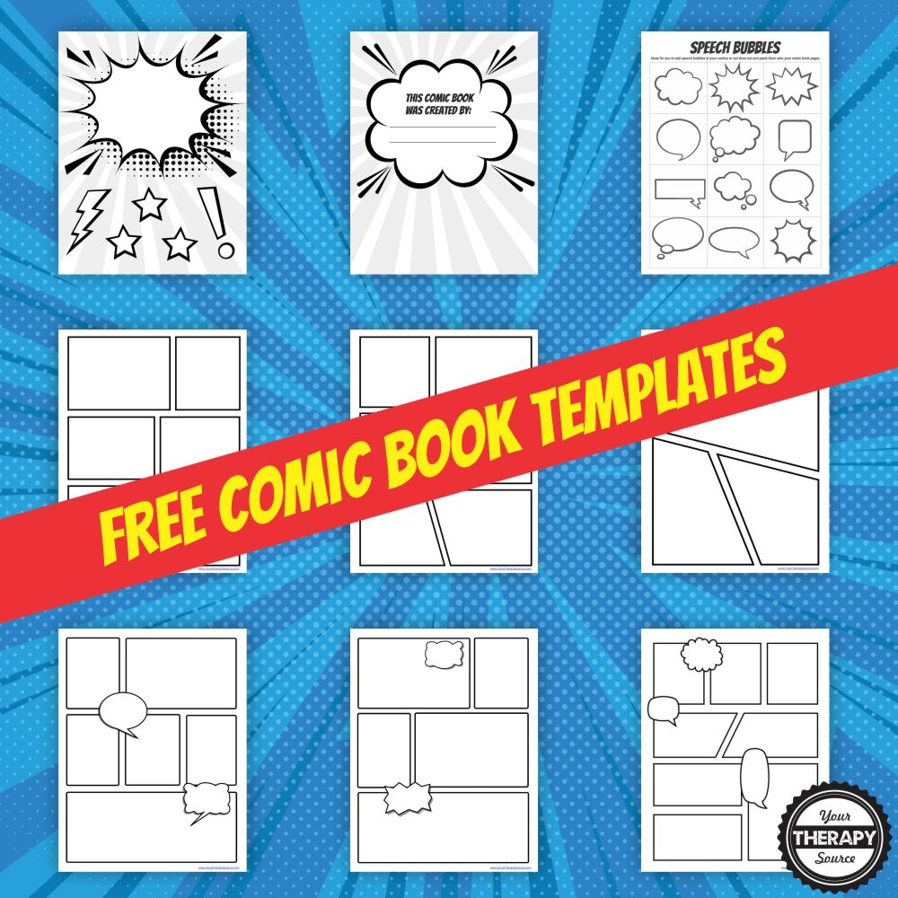 Printable Comic Strip Template A Free Resource For All Ages Your 
