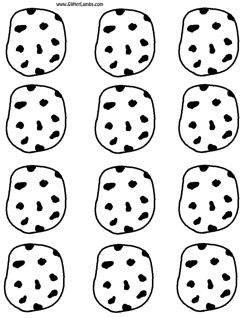 Printable Cookie Template Printable Cookie Template