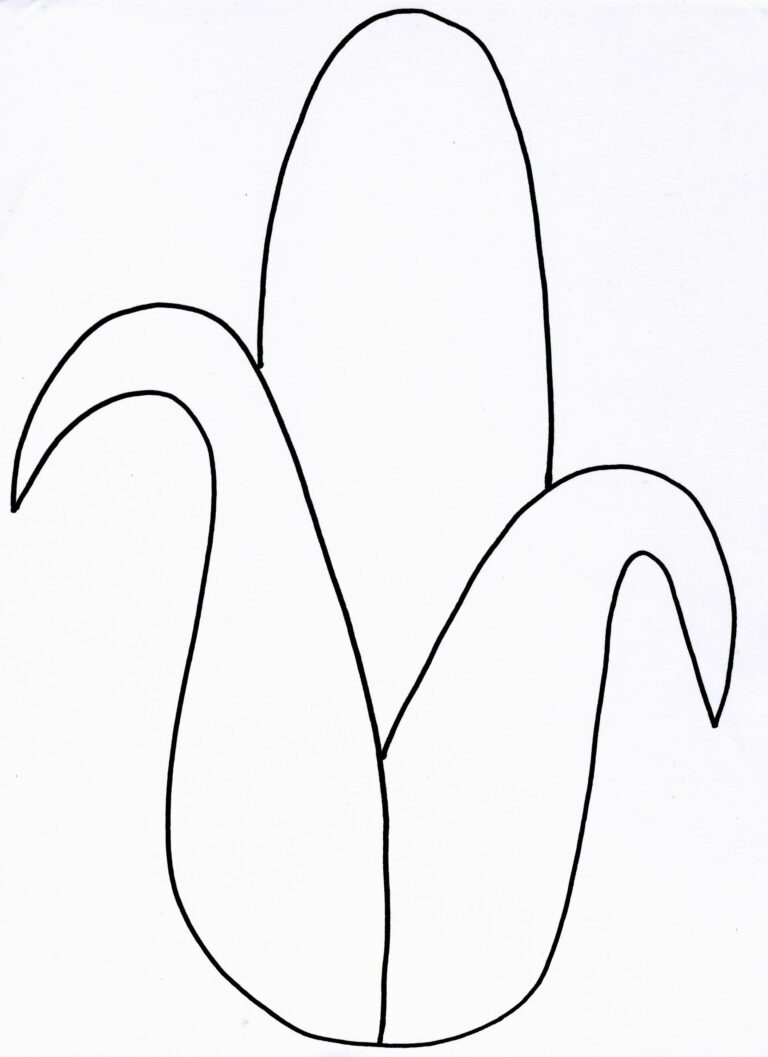 Printable Corn On The Cob Template