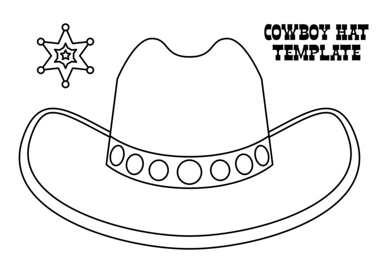 Printable Cowboy Hat Stencil Printable Free Templates