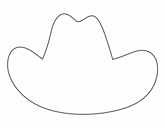 Printable Cowboy Hat Template Cowboy Hat Pattern Cowboy Hat Crafts 