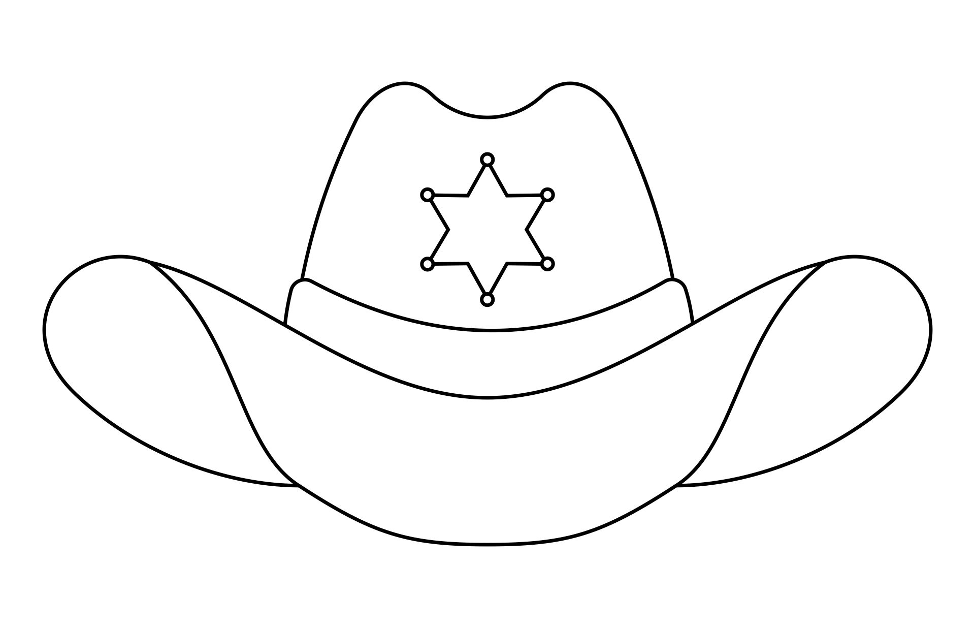 Printable Cowboy Hat Template