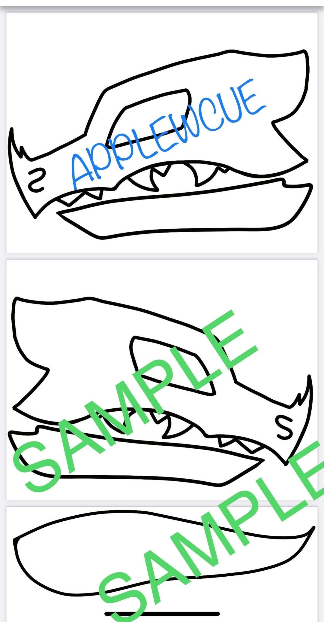 Printable Dragon Puppet DIY Etsy Printable Dragon Puppet DIY Etsy