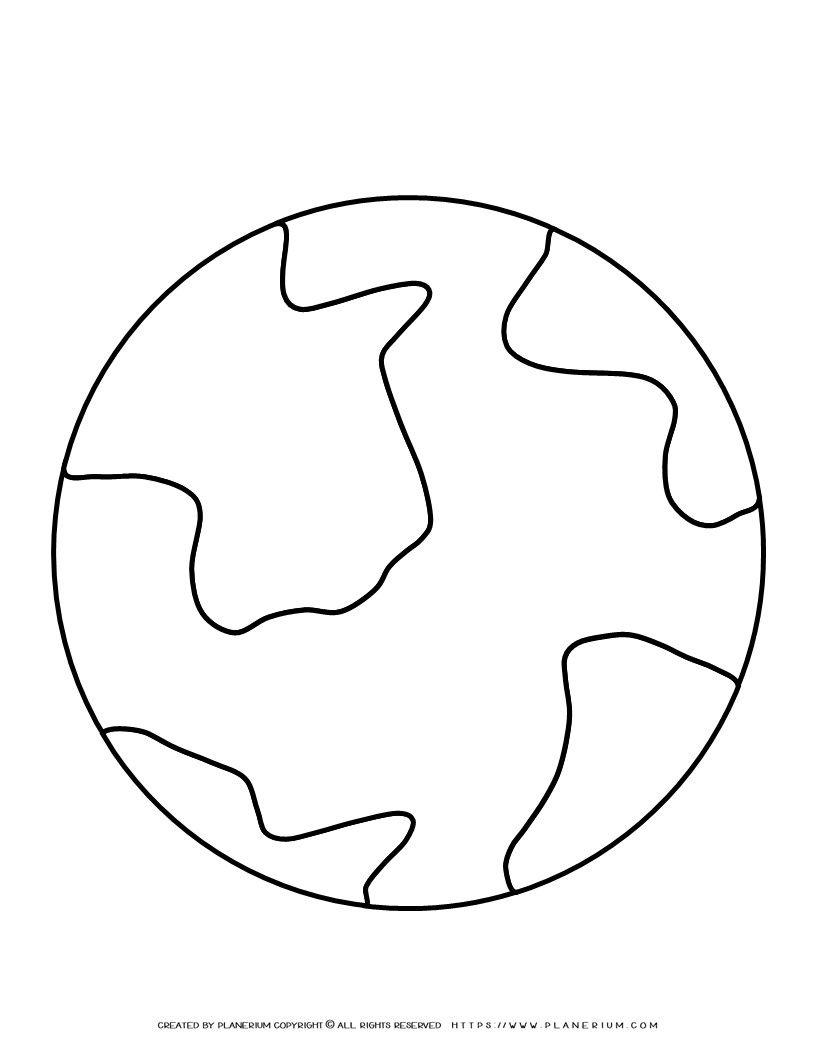 Printable Earth Template Printable Free Templates
