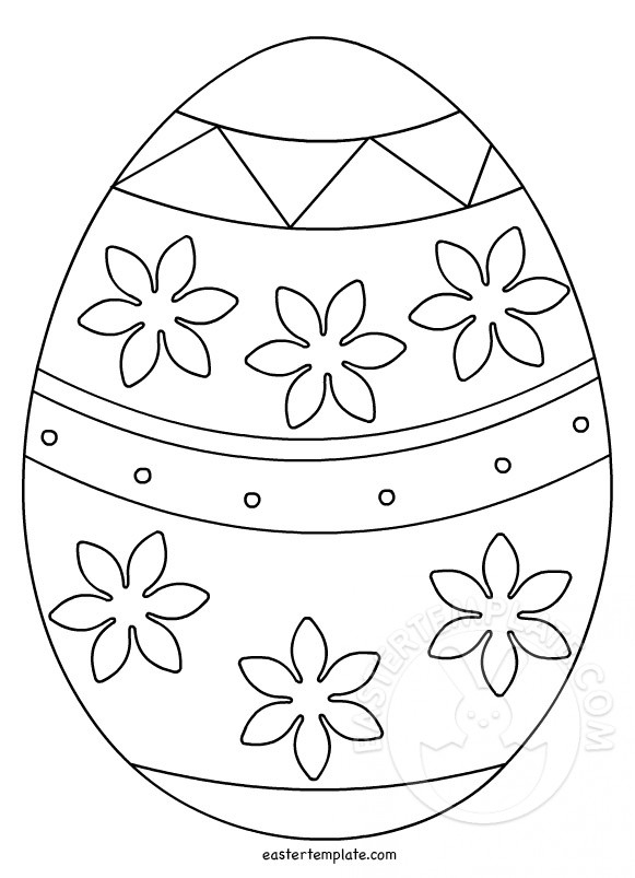 Printable Easter Egg Template Easter Template Printable Easter Egg Template Easter Template