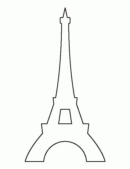 Printable Eiffel Tower Template