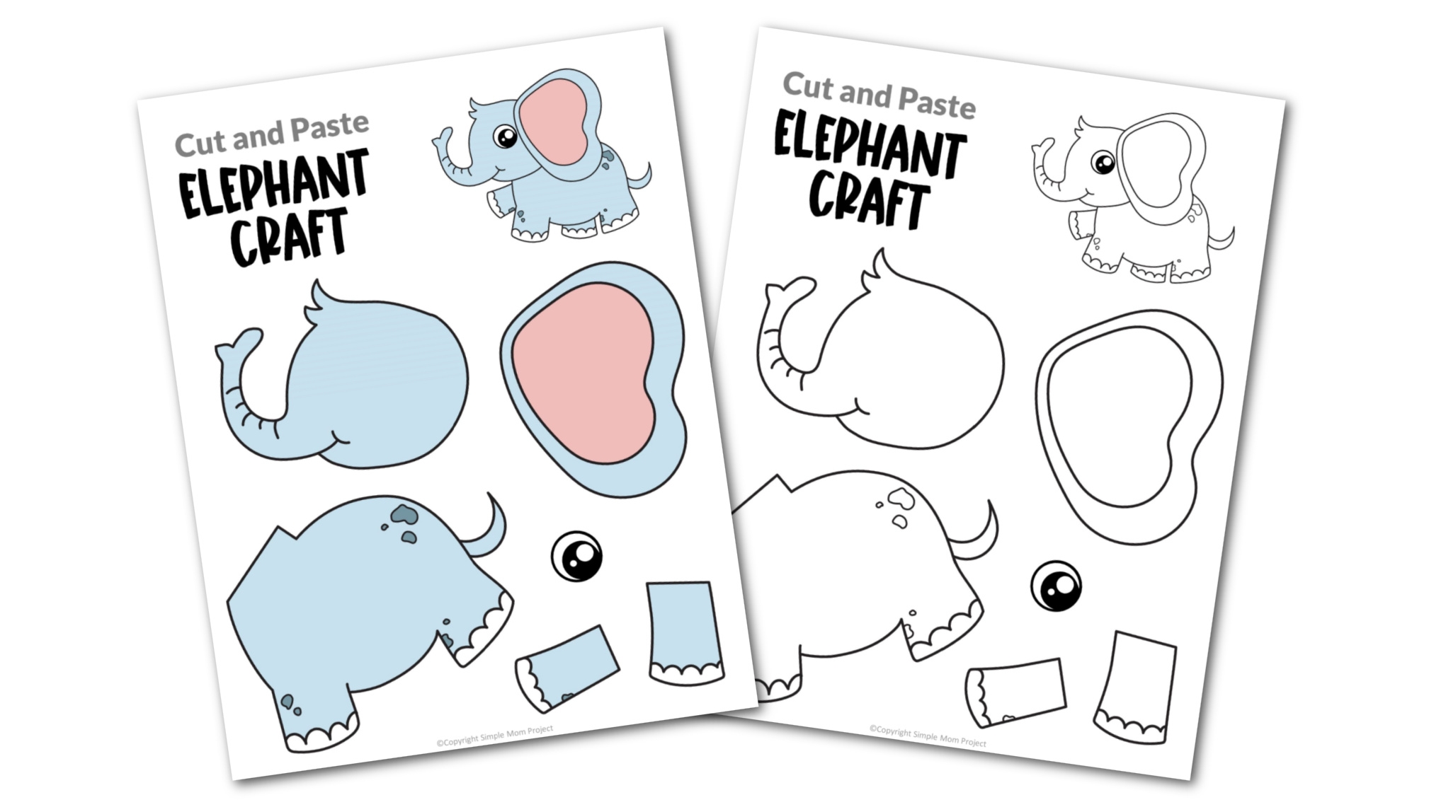 Printable Elephant Template Printable Elephant Template