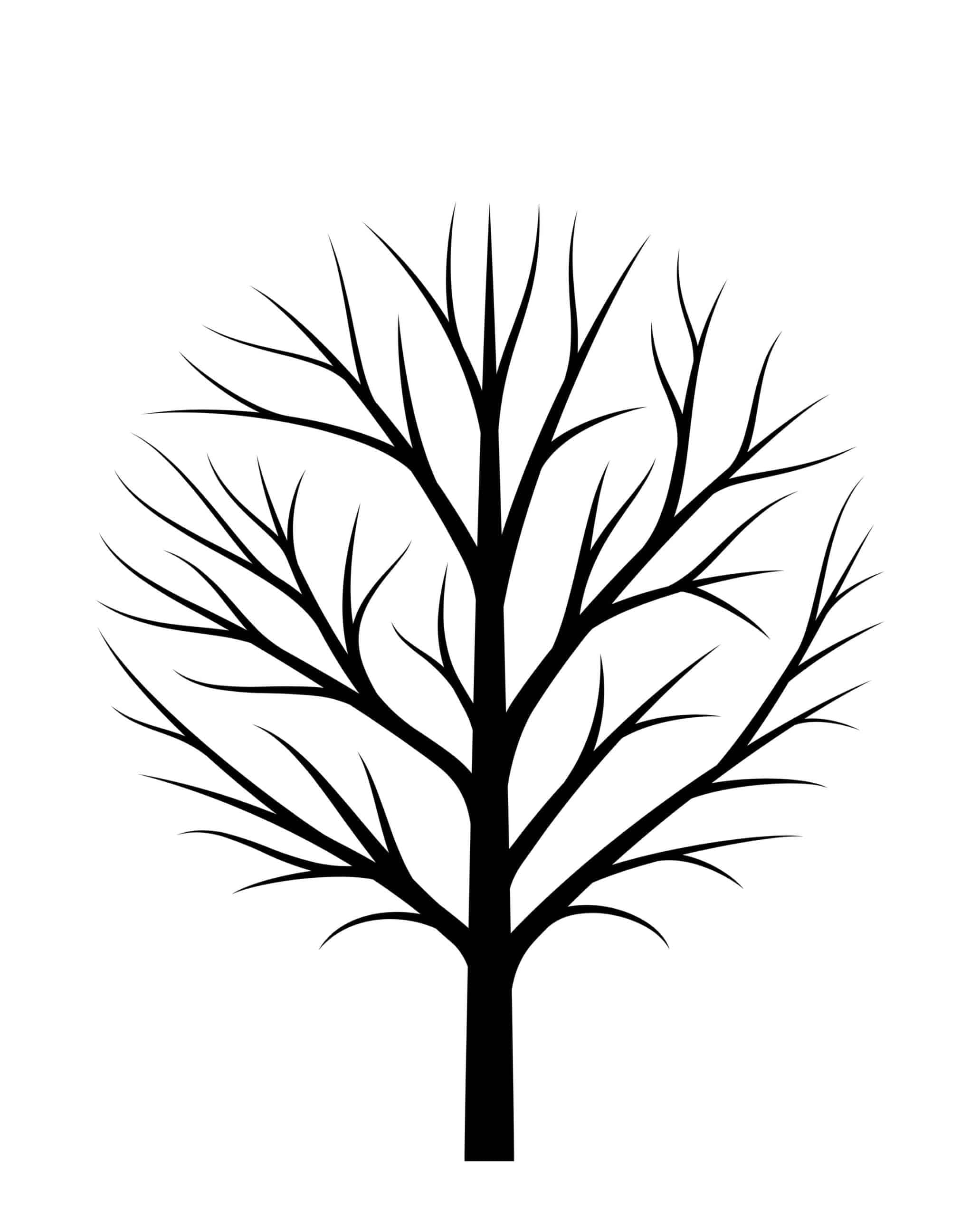 Printable Fall Tree Template Free Printable