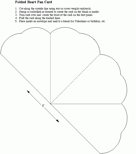 Printable Fan Template Printable Fan Template