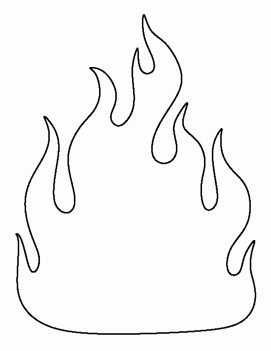 Printable Fire Template Printable Fire Template