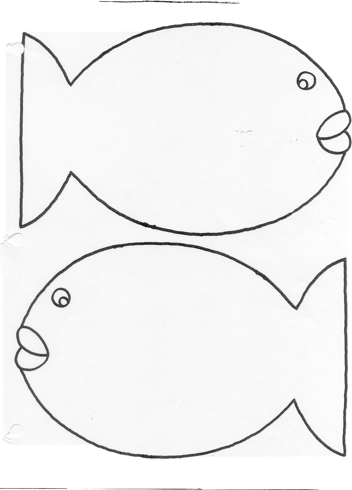 Printable Fish Cut Out Printable Budget Sheets
