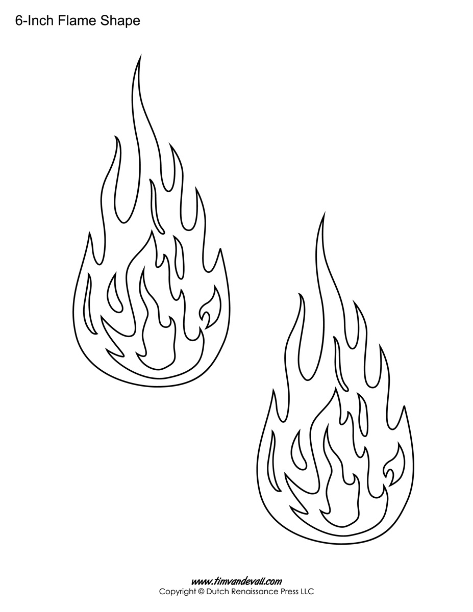 Printable Flame Stickers Flame Templates Flame Shapes Printable Flame Stickers Flame Templates Flame Shapes