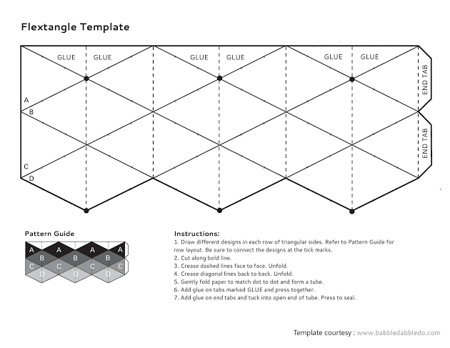 Printable Flexagon Kalidocyle Google Search Flextangle Template 
