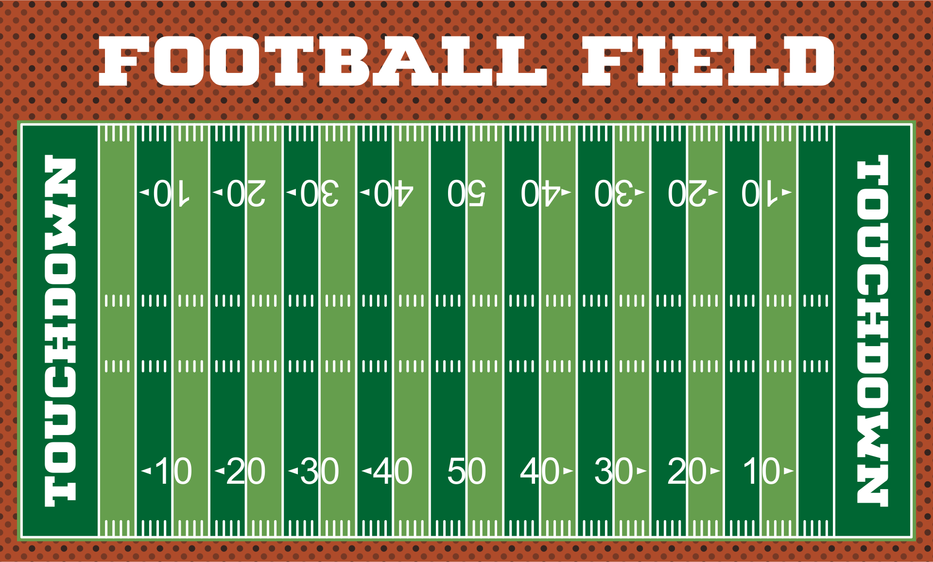 Printable Football Field Template Printable Football Field Template