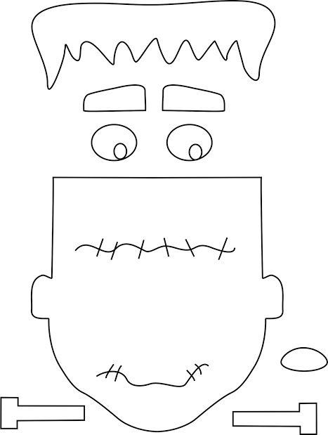 Printable Frankenstein Template