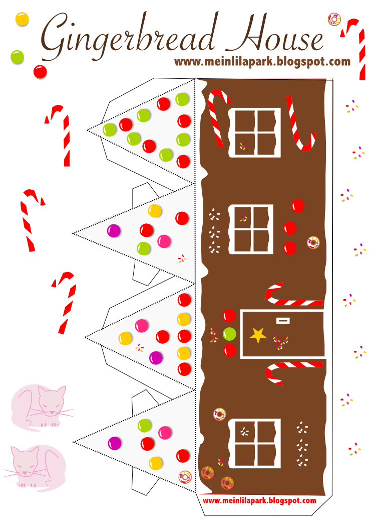 Printable Gingerbread House Templates Printable Gingerbread House Templates