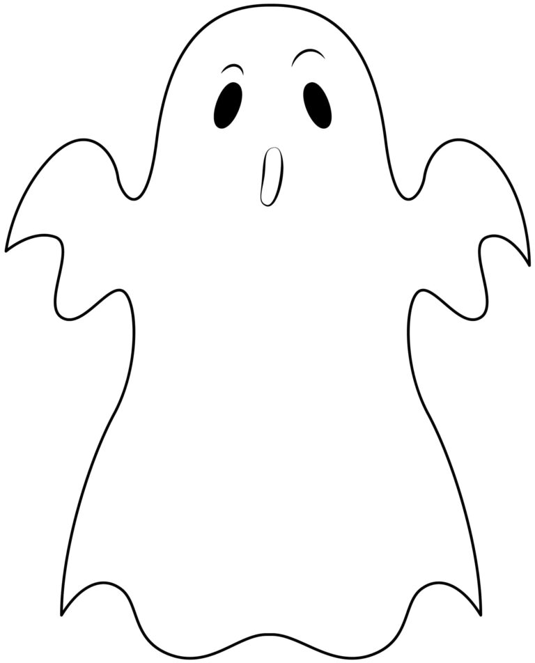 Printable Halloween Ghost Template Printable JD