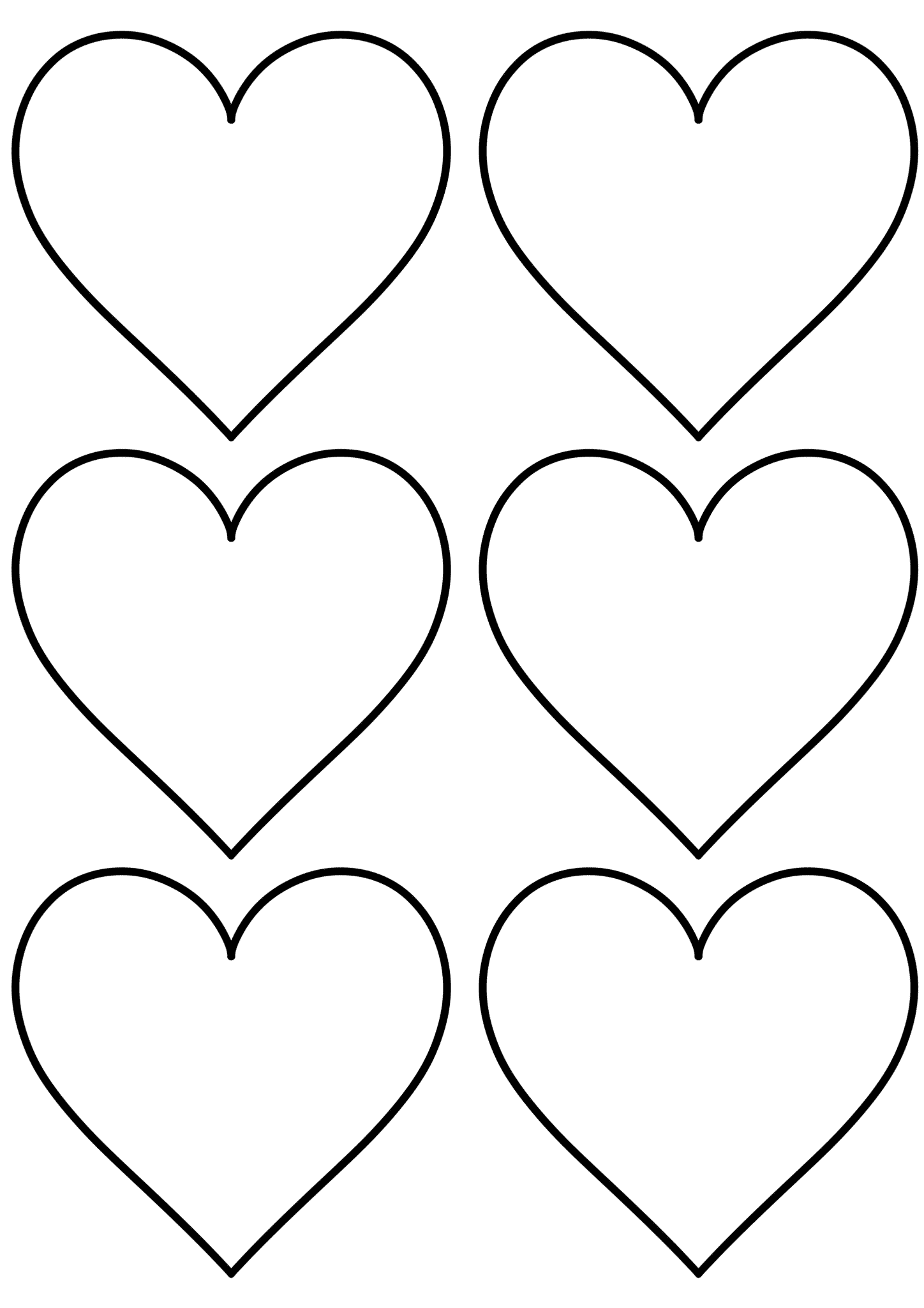 Printable Hearts 12 Free Printable Heart Template Cut Outs L