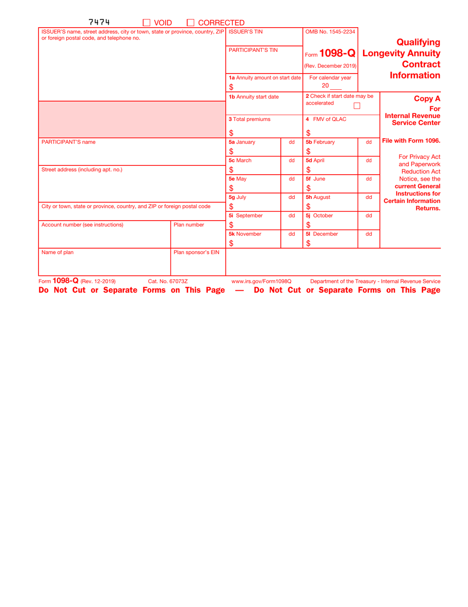 Printable Irs Form 1098 Printable Forms Free Online