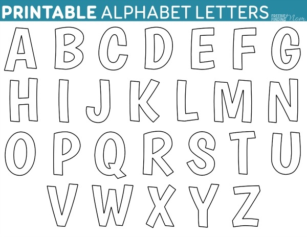 Printable Letter A Outline Print Bubble Letter A Printable Alphabet 