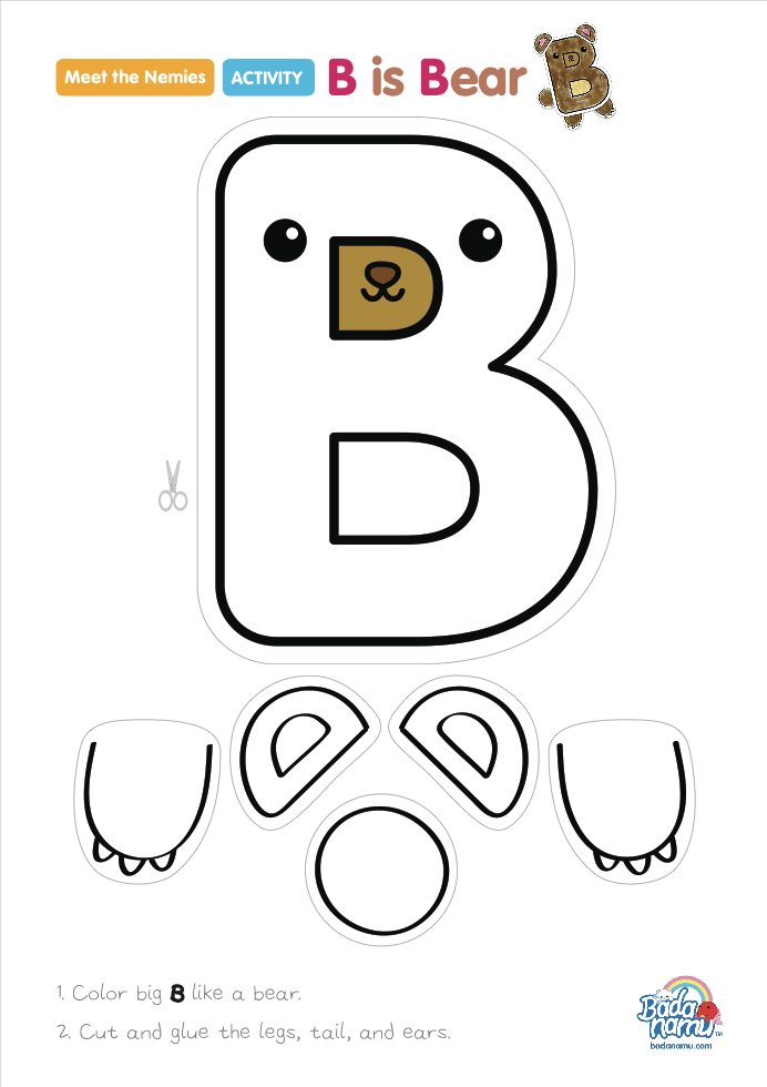 Printable Letter B Craft