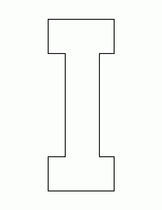 Printable Letter I Template