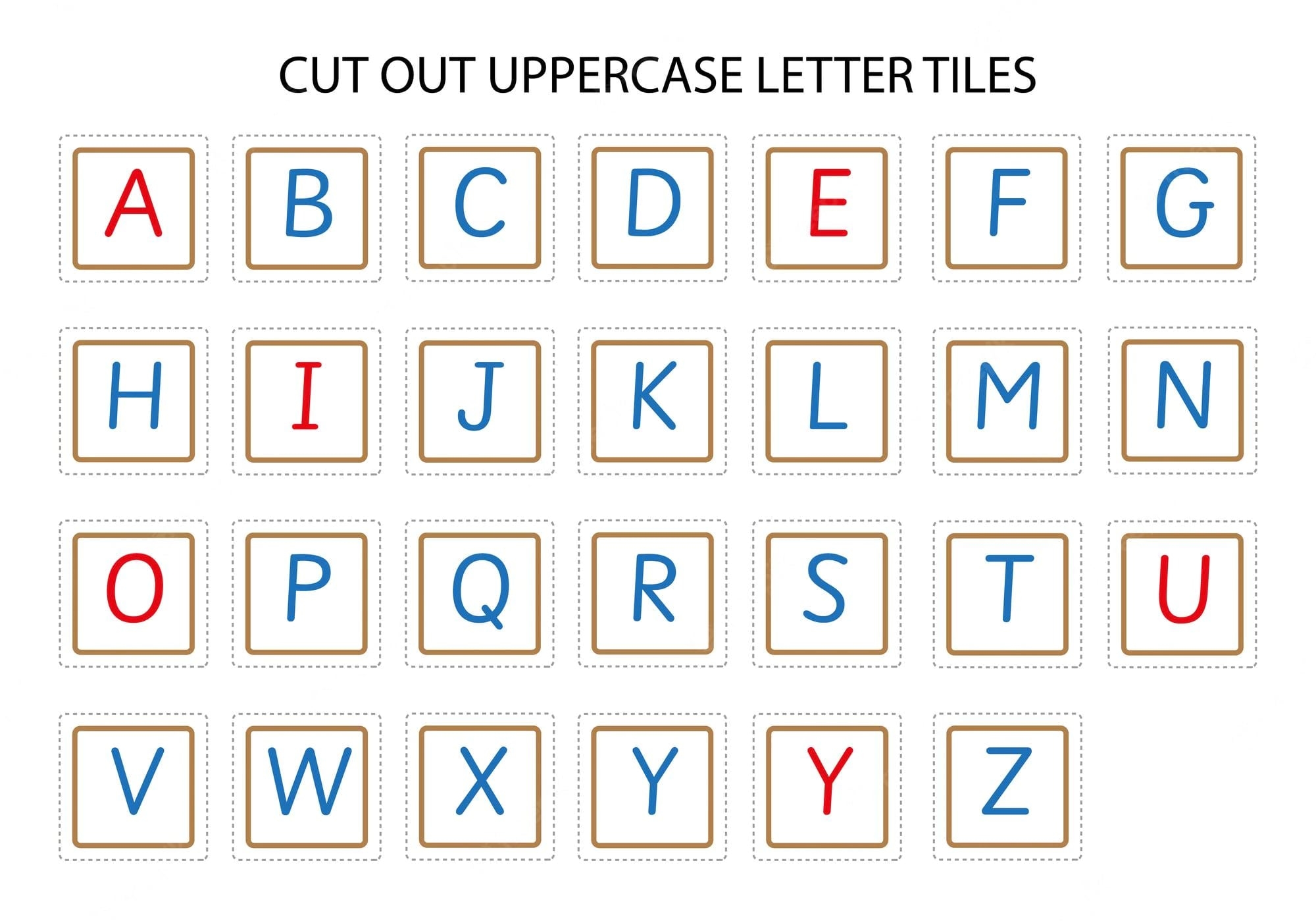 Printable Letter Tiles Cutouts Printable JD Printable Letter Tiles Cutouts Printable JD