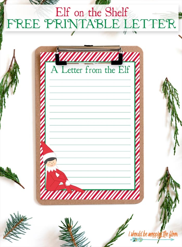 Printable Letters Elf On The Shelf