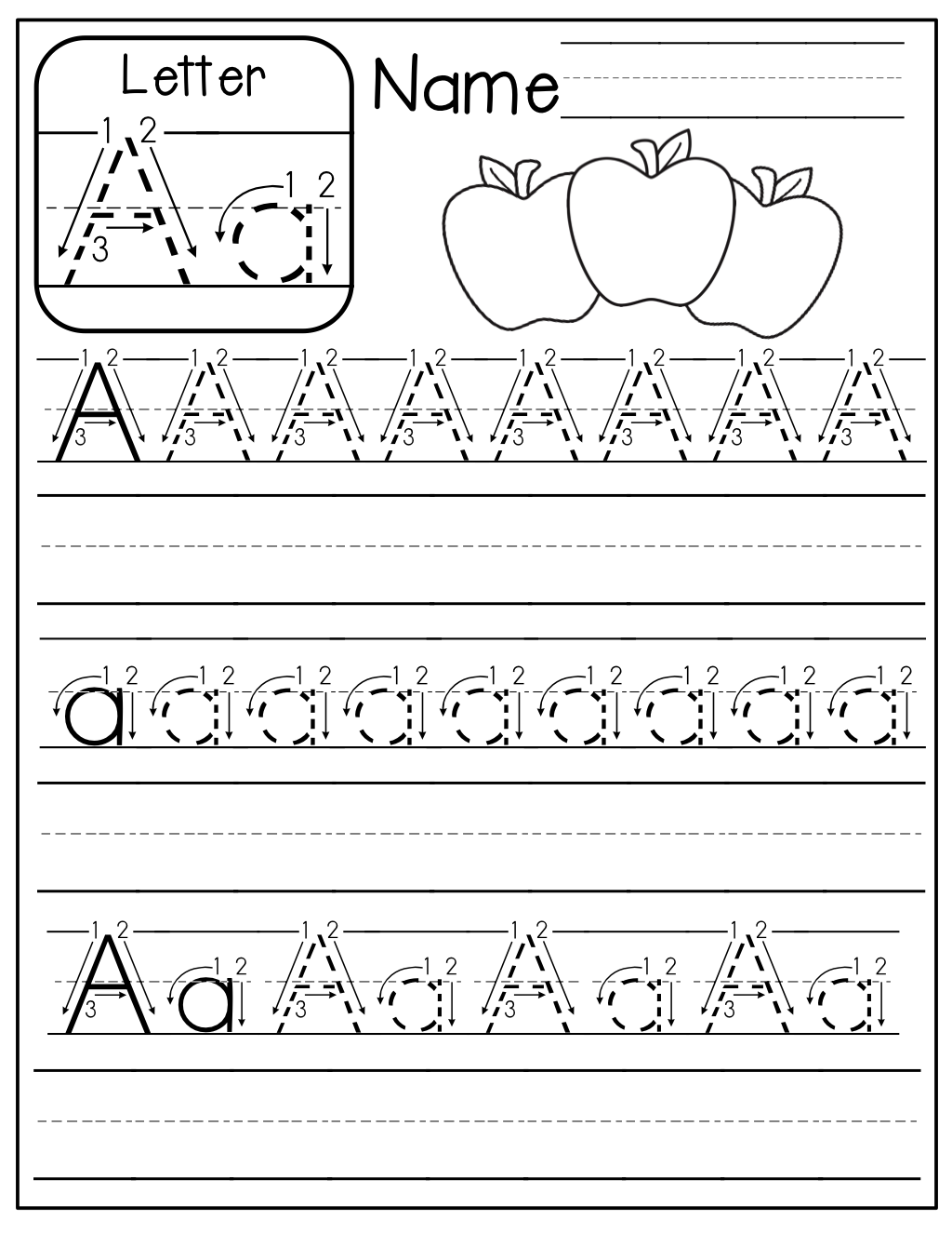 Printable Practice Writing Letters