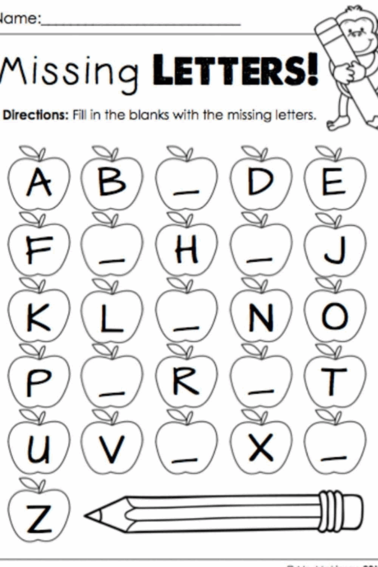 Printable Pre Kindergarten Worksheets Artofit