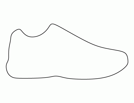 Printable Shoe Template Printable Shoe Template