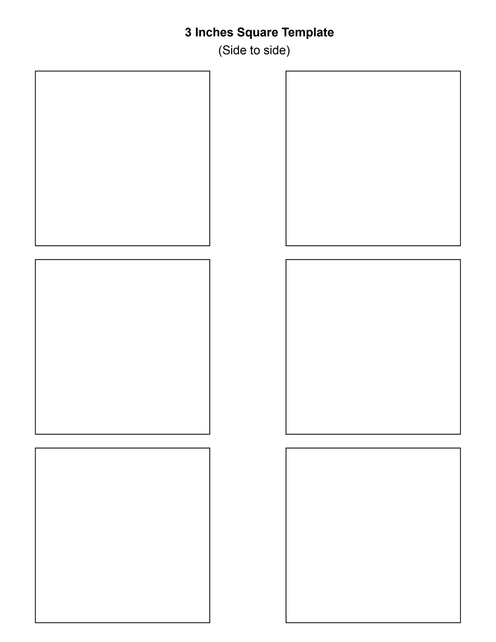 Printable Square Templates Printable JD