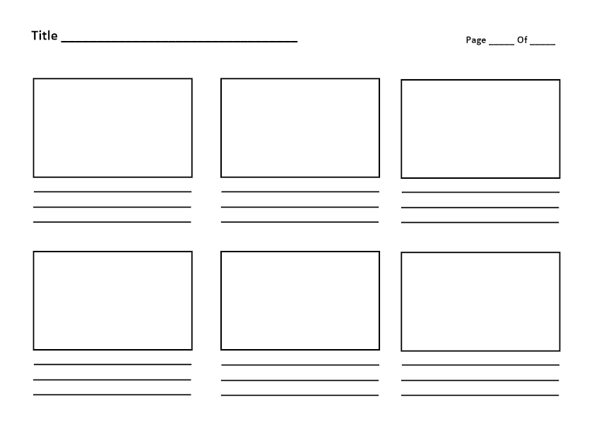 Printable Storyboard Template Free