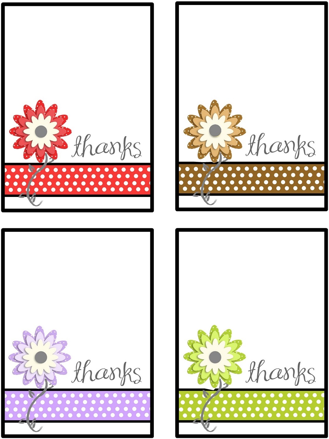 Printable Thank You Note Templates 101 Activity Printable Thank You Note Templates 101 Activity