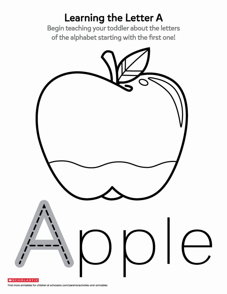 Printable Toddler Activities For 2 Year Olds