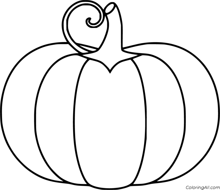 Pumpkin Coloring Pages 52 Free Printables ColoringAll