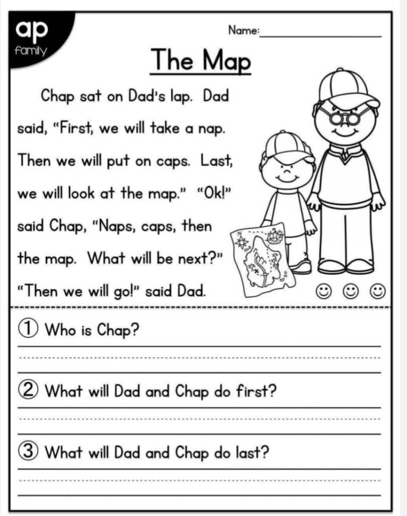 Reading Worksheet Kindergarten Reading Comprehension Workshe