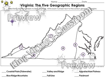Regions Of Virginia The Five Geographical Regions Locate Places On A Regions Of Virginia The Five Geographical Regions Locate Places On A