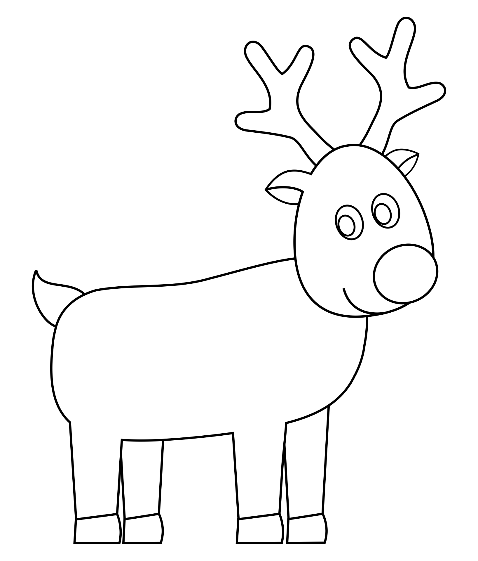 Reindeer Faces 9 Free PDF Printables Printablee