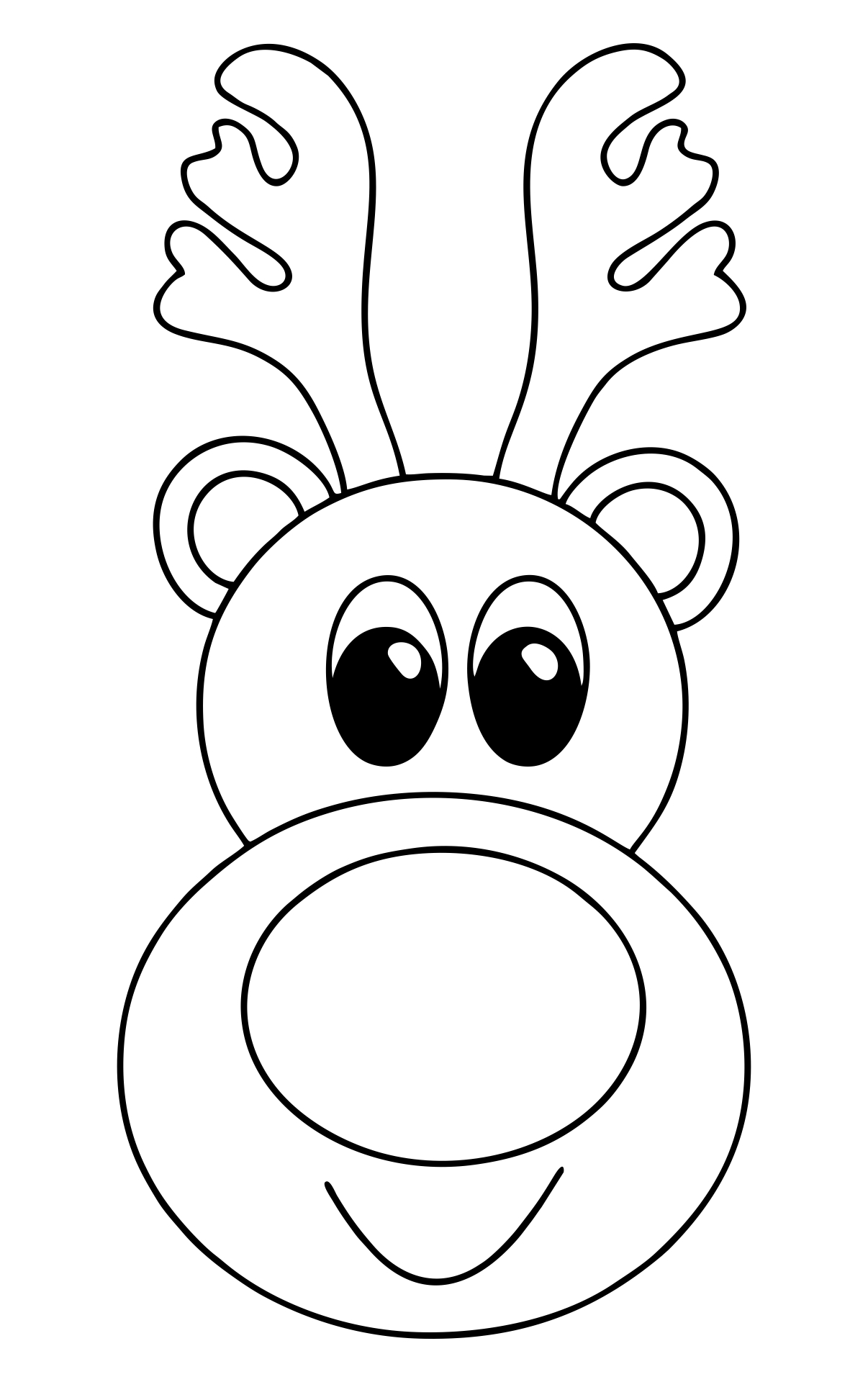 Reindeer Faces 9 Free PDF Printables Printablee
