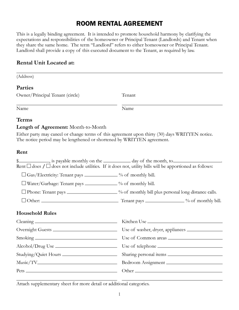 Rental Agreement Forms Free Printable: Everything You Need to Know ...
