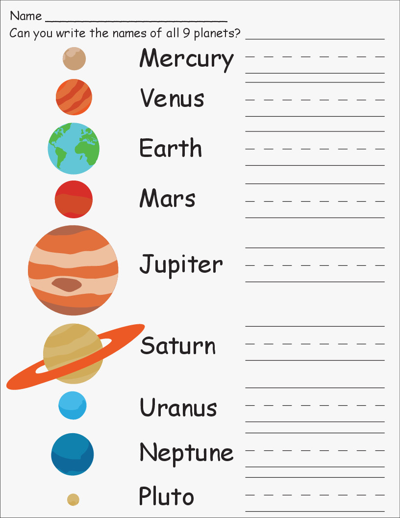 Science Free Printable Worksheets