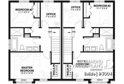 Semi Detached House Plans And Duplex Drummond