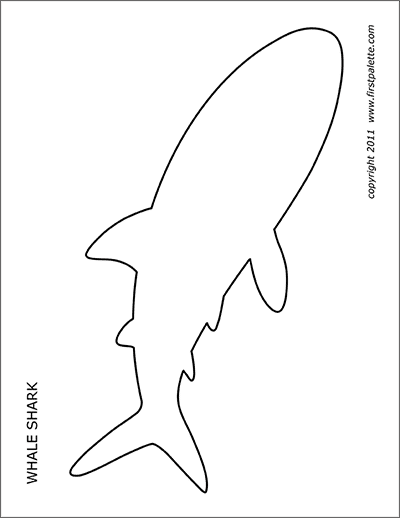 Shark Free Printable Templates Coloring Pages FirstPalette
