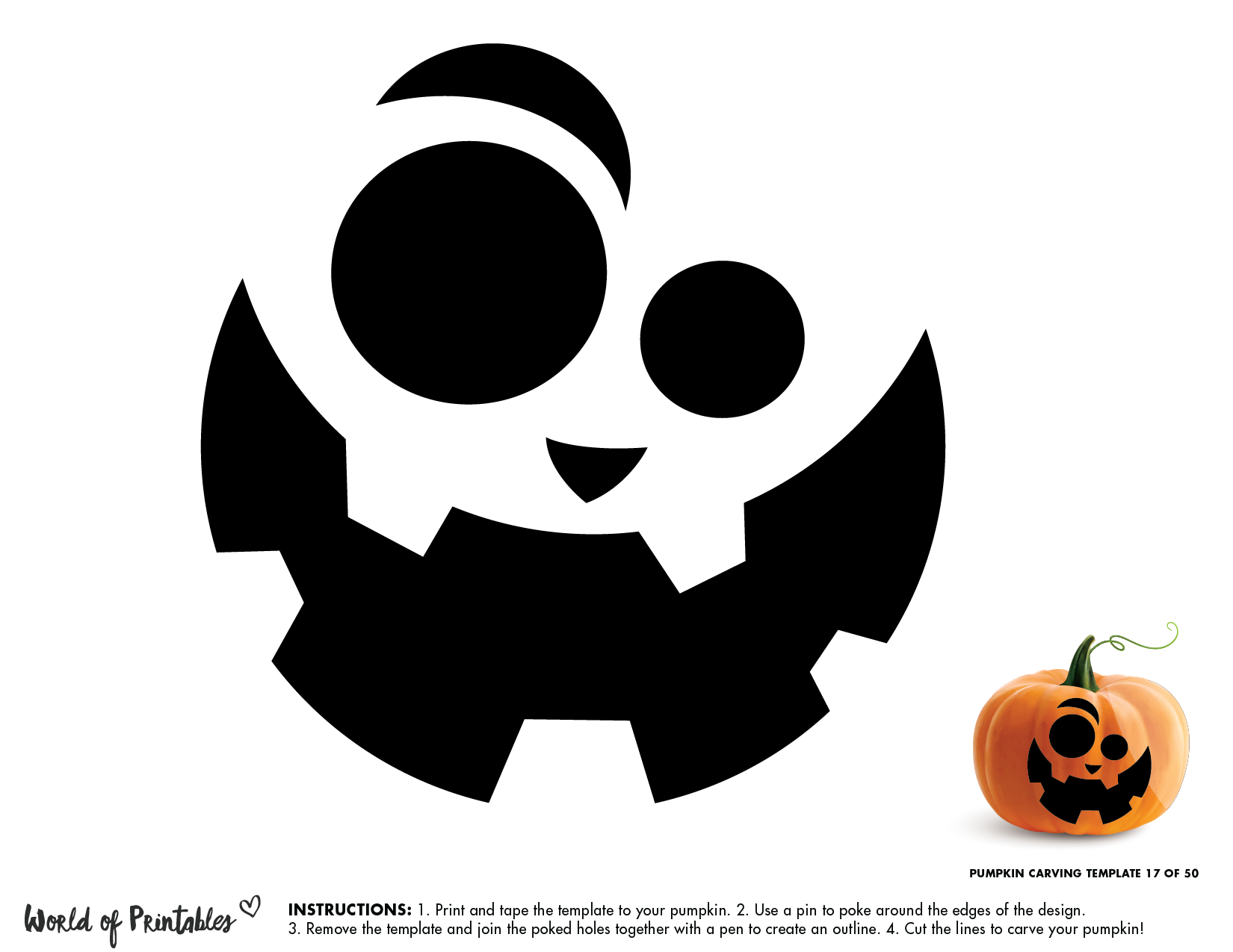 Shrek Pumpkin Carving Printable Stencil Scary Pumpkin Carving 420 