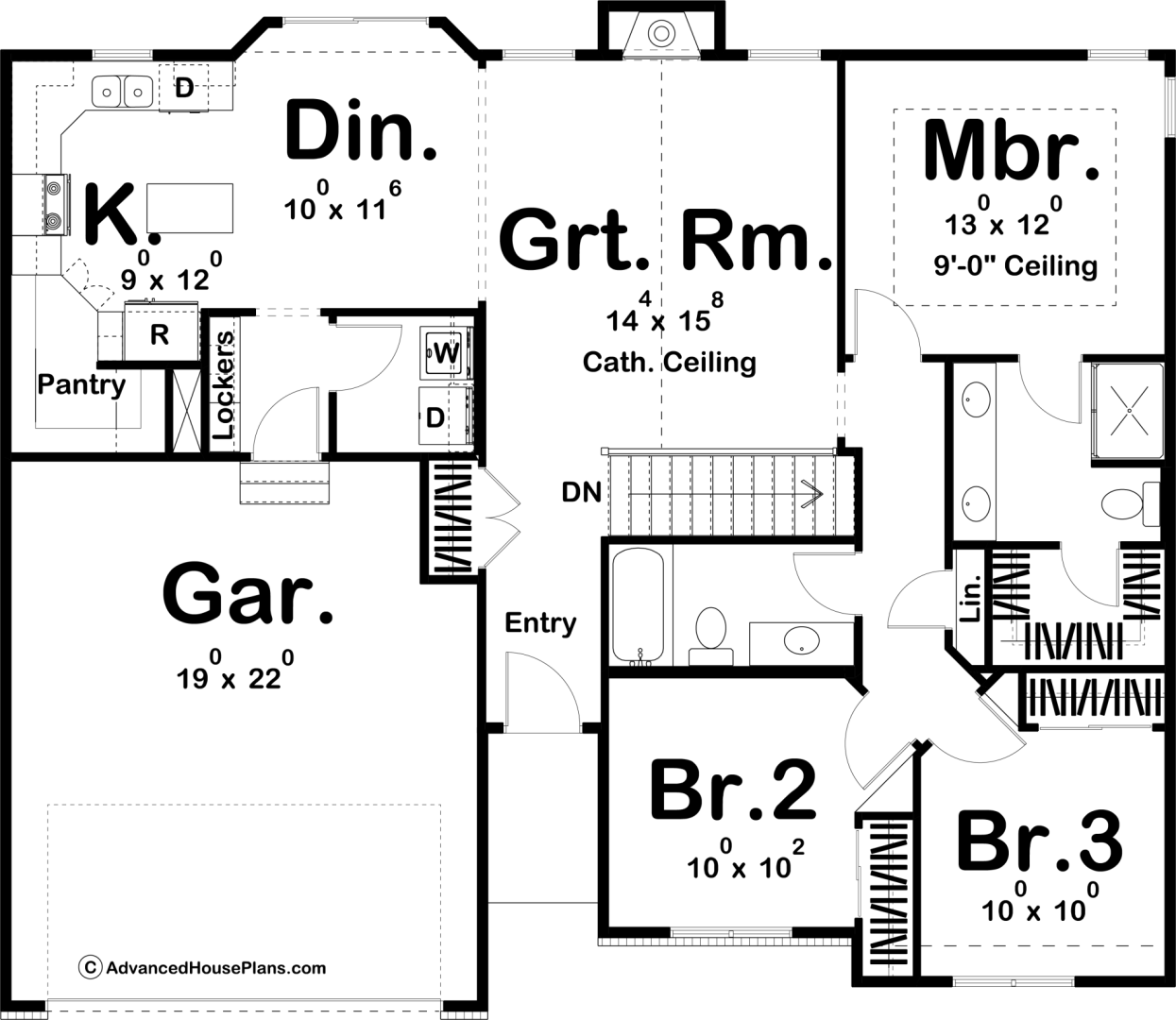 Simple 3 Bedroom House Floor Plans Single Story Floor Roma