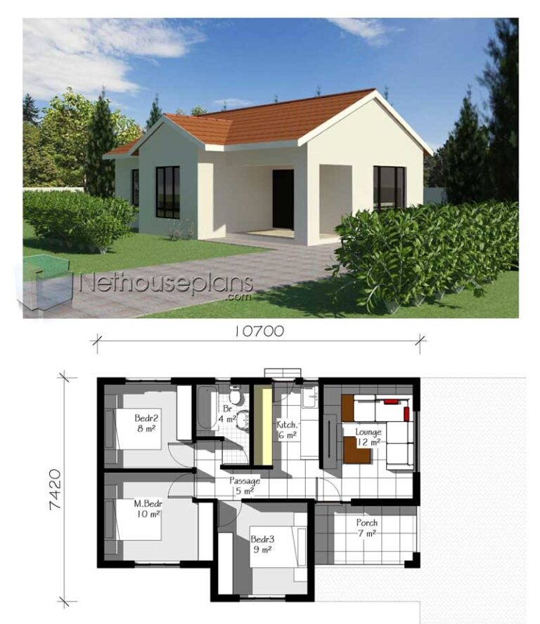 Simple 3 Bedroom House Plans