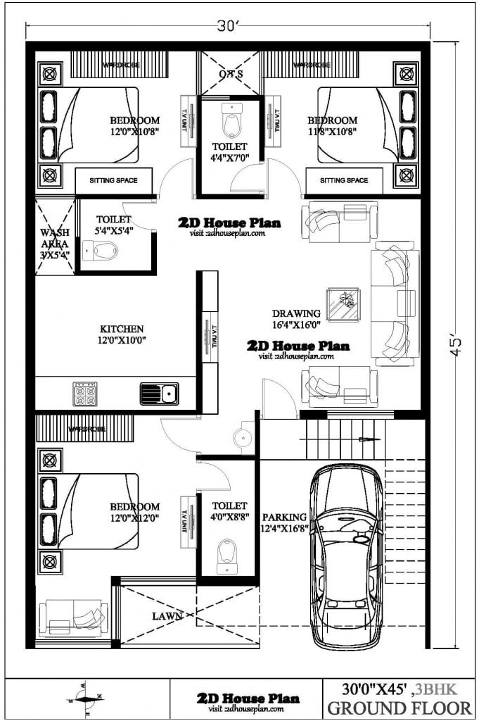 Simple 3 Bedroom House Plans