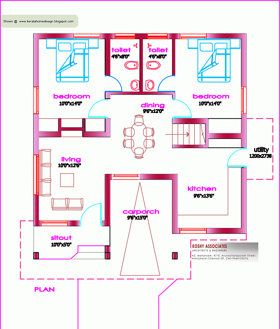 Single Floor House Plan 1000 Sq Ft Architecture House Plans Single Floor House Plan 1000 Sq Ft Architecture House Plans