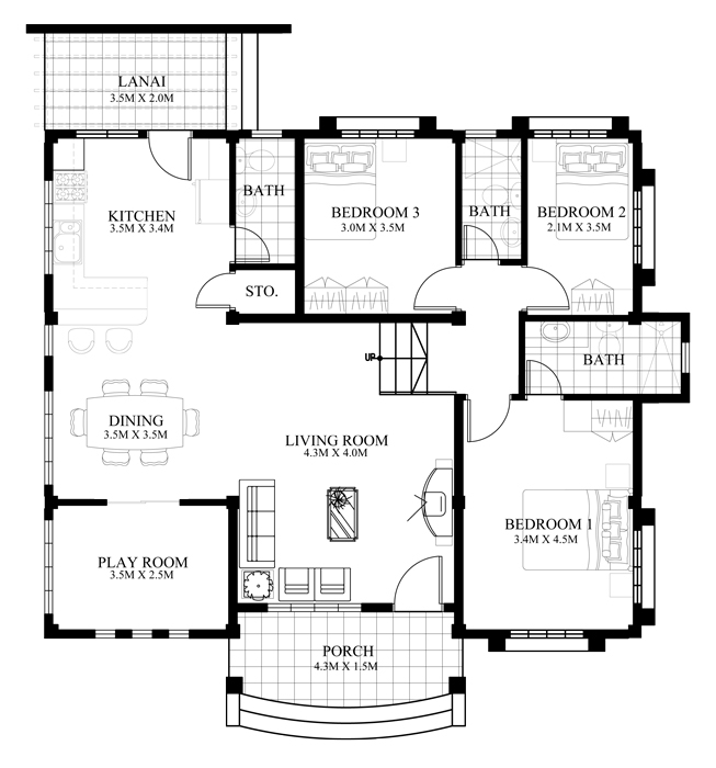 Single Storey House Floor Plan Design Floorplans click